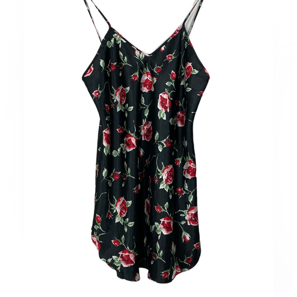 Alexandra Nicole Vintage Black Lace Slip Dress Women Size Small
